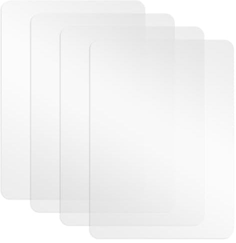 Giantree Lot de 4 sets de table transparents - 40 x 30 cm - En plastique transparent - Antidérapants et lavables - Pour la maison, le restaurant, la cuisine, l'hôtel