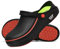 SECHRITE Zuecos de Trabajo para Hombre y Mujer, Unisex Goma Hospital Sanitarios Clogs Zuecos de Chef Antideslizantes Impermeables para Enfermera, Cocina, Servicio de Alimentos Negra 41-42