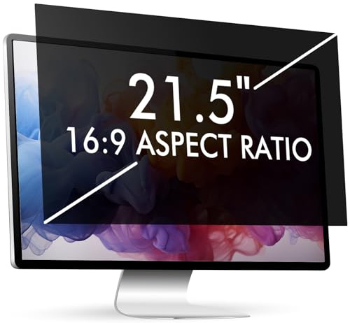 Nsyee 21.5 Inch Removable Computer Privacy Screen Filter, WxH: 476mm x 268mm, 16:9, Privacy Protection, Anti Glare and Blue Light, Anti-UV, Eye Protection, Anti Spy Screen Protector
