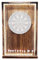 WEECO Dartscheibe aus Kiefernholz mit LED Beleuchtung, Dartscheibe Wandabdeckung, Dartboard Surround Pine, Massives Kiefern Holz in Vintage, Dartboard Cabinet, Holz Dartschrank, Gebranntes Holz Textur