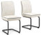 Vicco Freischwinger Eleganza, Küchenstuhl, Beige, 2er Set