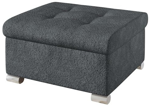 Mirjan24 Polsterhocker Niko klein Sitzbank Sitzhocker Fußbank Pouf Hocker Farbauswahl (Coral 80)