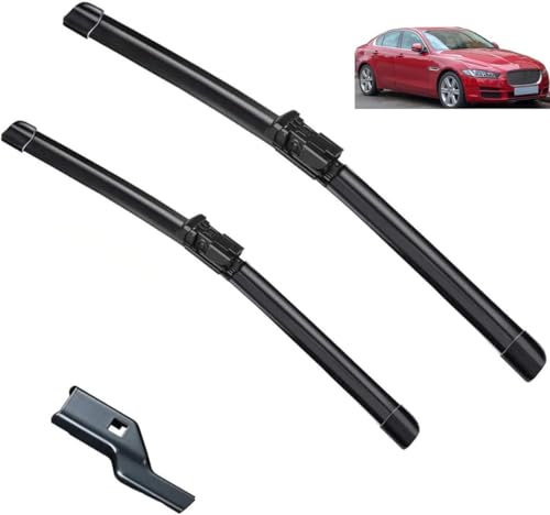 AlbaEUC Vordere Scheibenwischer Für Jaguar XE 2015-2023，Flache Premium Wischerblätter Wischerblätter Set für Frontscheibe