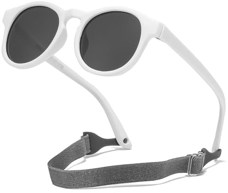 Suertree Baby Polarisierte Sonnenbrille 0-3 Jahre Silikon Sonnenbrille Kinder Flexible Anti UV400 UltraLicht Linse UV-Schutz im Freien