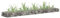 IKAYAA Jardinera de Gaviones Arriate de Gaviones Gaviones de Piedra Muro de Gaviones Acero Galvanizado 180 x 30 x 10 cm