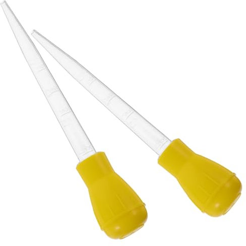 POPETPOP 2stücke Marinade-injektor Für Truthahn Lebensmittelechter Für BBQ Und Grillpartys Präzise Öl Und Marinadenmessung Mit Abnehmbaren Nadeln Und Reinigungsbürste