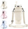 EOAMGO Stanley Cup Bag 40oz, Water Bottle Bag with Phone Pocket & Adjustable Shoulder Strap, Stanley Cup Holder with Straw Cover for Walking Travel (White, 40oz)