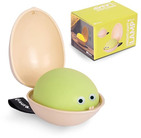 FISURA – Nachtlicht für Kinder Pistazie“. Originelle Schlummerlampe mit Timer und Touch-Steuerung. Zwei Lichtmodi. Beruhigende Lampe als Geschenk für Babys und Kleinkinder.