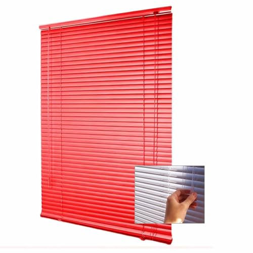 Tende Alla Veneziana Da Interno Finestre Persiana Su Misura Veneziane In Alluminio Oscuranti Privacy E Protezione Per Casa O Ufficio Con Lamelle Da 25 Mm(Rosso)