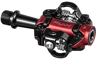 Funn Tactic MTB Klickpedale, leicht, für XC und Gravel | geschmiedet AL6061, beidseitig SPD, einstellbare Härte, CrMo-Achse, 18mm, Q-Faktor 52mm