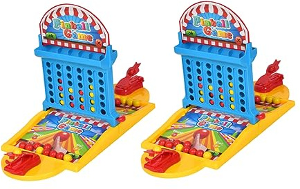 WEKAMOS Mini Basketball Flipper Automat Tischspiel mit Kugeln Launcher Spiel für Erwachsene und Schadstofffrei Fördert Fingerfertigkeit und Freizeitspaß Zufällige Farbe Zufällige Farbe