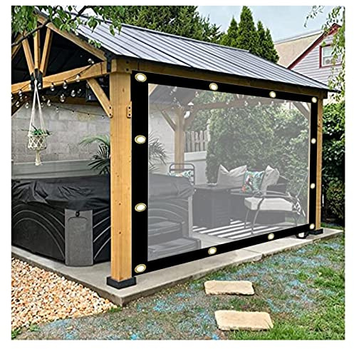 Wasserdichte Outdoor-Abdeckplane, kein Geruch, einfach zu falten, winddicht für Balkon, Garten, Pavillon, 2 x 5 m, vielseitige Abdecklösung