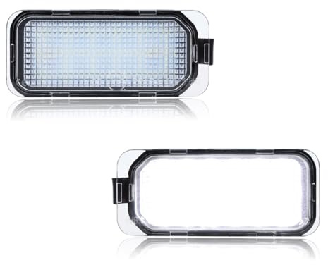 GSOWO LED Kennzeichenbeleuchtung für Fo-rd Fiesta JA8 Focus DA3 5D Focus DYB S-MAX C-MAX Grand C-max Mondeo Kuga Galaxy, [CAN-Bus Fehlerfrei] Hochwertige Langlebige Nummernschildbeleuchtung, 2 Stücke