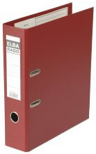 10X Ordner rado plast PVC/PVC - A4, 80 mm, rot Elba 10 497 RO rot 80 mm