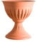 Bama Alba 31901 Vaso di Fiore, Polipropilene, Terracotta, 25 cm