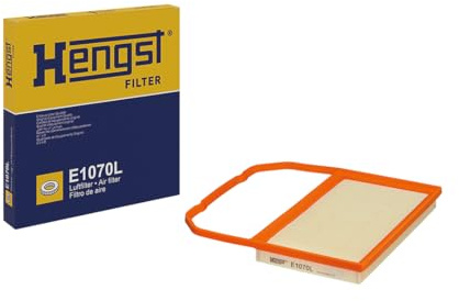 HENGST - Luftfilter E1070L - Luft-Filtereinsatz für KFZ | Hochwertiger Motorluftfilter für Otto- oder Dieselmotor - Schutz für Motoren - Wasserbeständig