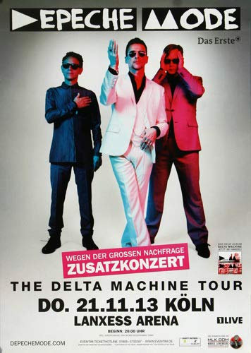 Depeche Mode - The Delta Machine, Köln 2013 » Konzertplakat/Premium Poster | Live Konzert Veranstaltung | DIN A1 «