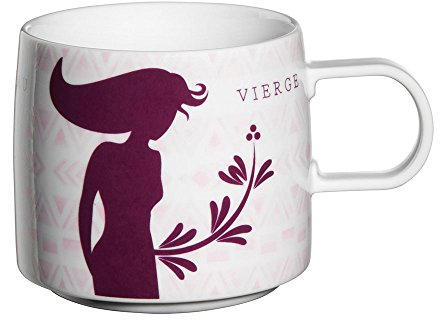 ASA ASA29068077 Tazza con Manico – Star Signs – Segno Zodiacale Vergine – Porcellana – Ø9,5 X 8,6 cm – 0,35 L