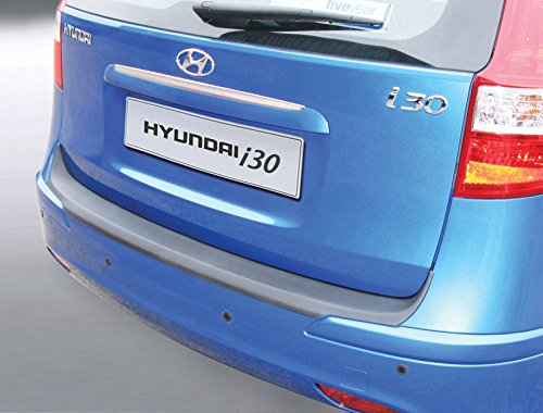 Aroba AR9477 Ladekantenschutz kompatibel mit Hyundai i30 CW Kombi BJ. 07.2010-06.2012 Stoßstangenschutz passgenau mit Abkantung ABS Sonderfarbe Carbon Optik