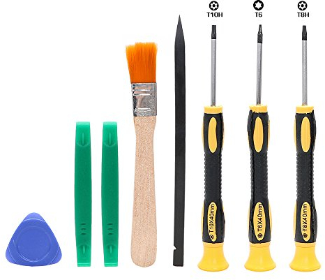 iTimo DIYWORK Ensemble de 8 tournevis Torx T8/T6/T10/H35 pour réparation de Xbox One/360 et PS3/PS4