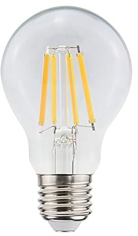 proventa® LED-Birne mit Dämmerungssensor | Automatisches Einschalten bei Dämmerung | 4 Filament-Glühfäden | Glaskörper | 7 Watt | 806 Lumen | Abstrahlwinkel 360°