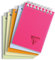 Clairefontaine 328666C - Notizblock / Schreibblock Linicolor Fresh mit kopfseitiger Doppelspirale DIN A7, 7,5x10,5 cm 80 Blatt 90g liniert, abtrennbar, Einband aus PP, farbig sortiert, 1 Stück