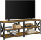 Yaheetech TV-Schrank Fernsehschrank mit Ablagen TV-Bank für Fernseher bis zu 70 Zoll Holz Fernsehtisch Industrie-Design, 160 × 40 × 61,5 cm