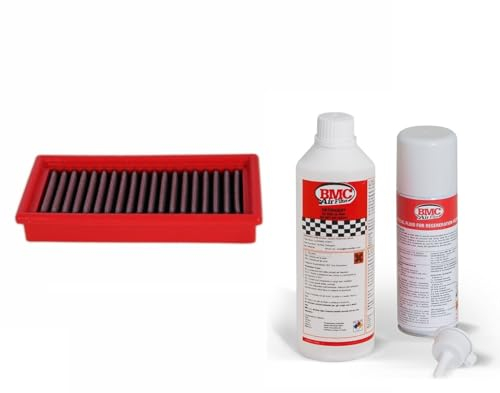 BMC - Filtro dell'aria sportivo e pulitore compatibile con Gilera Nexus 500 M35, anno di costruzione 2003-2012