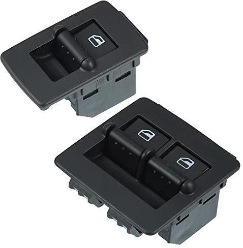 X AUTOHAUX Eléctrica Ventana Principal Interruptor Conductor Lado Frente Pasajero Juego para Volkswagen Beetle 98-07