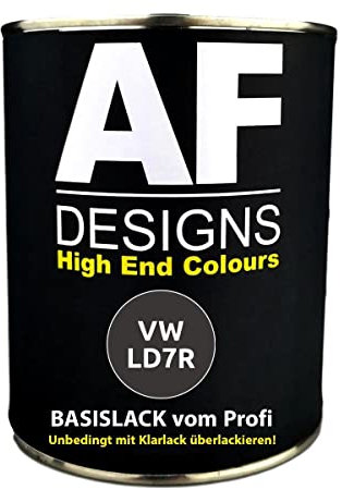 Alex Flittner Designs 250ML Autolack für VW LD7R Pepper Grey Metallic Basislack spritzfertig