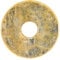 Lebensquelle Plus Edelstein Donut Ø 30 mm + Baumwollband + Edelsteinkarte | Naturstein Anhänger Halskette | Echte Heilsteinkette inkl. Band (Citrin)