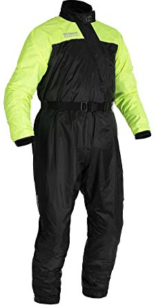 Oxford Oversuit Rainseal Traje Impermeable para Motocicleta para Clima húmedo, Negro/Fluo, XXL Unisex Adulto