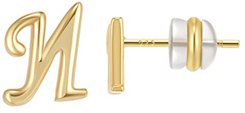 26 ohrringe Frauen Alphabet mit goldenen Nieten ohrringe goldene Zubehör Ohrringe Vorne Und Hinten