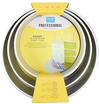 PME Runde Kuchenform - Set mit 3-76mm tiefen Formen