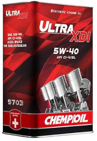 CHEMPIOIL Motoröl 5W-40 Ultra Synthetiköl Motor Öl ACEA A3/B3 ACEA A3/B4 API SL API CI-4 XDI 4L