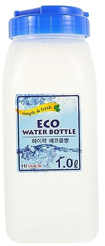 Amosfun Portable Water Bottle - 1000ml Korean Style Cold Water Jug Juice and Milk Storage Container with Airtight Lid