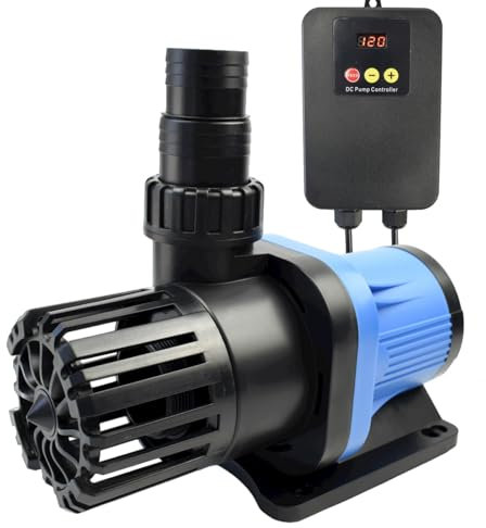 CONQUERALL DC 36V 5200GPH 130W DC Teichpumpe mit variabler Frequenz für Unterwasser- und Inlinebetrieb