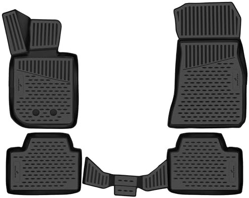 Walser XTR Gummi Fussmatten Auto für BMW 3 (G20, G80, G28) 11/2018-Heute, 100% passgenaue Auto Fußmatten, robuste Universal Fußmatte Auto, Gummimatten Auto, Auto Fussmatten Gummi