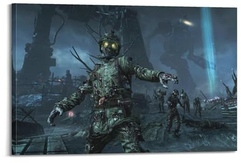 YIHAIKAI Spielposter Call of Duty Black Ops Zombies, dekoratives Gemälde, Leinwand, Wandposter und Kunstdruck, moderne Familienschlafzimmer-Dekoration, Poster, 60 x 90 cm