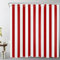 LB Strisce rosse e bianche Tenda Doccia 180x180cm Texture geometrica Tende da Bagno con Ganci,Arte astratta moderna Impermeabile Antimuffa Poliestere Casa Decorazione