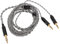 KIMISS High Performance Headphone Upgrade Cable 3.5mm to Dual 2.5mm – Compatible with HE400S HE400I HE560 HE350 and More, Silver Plated Copper Core