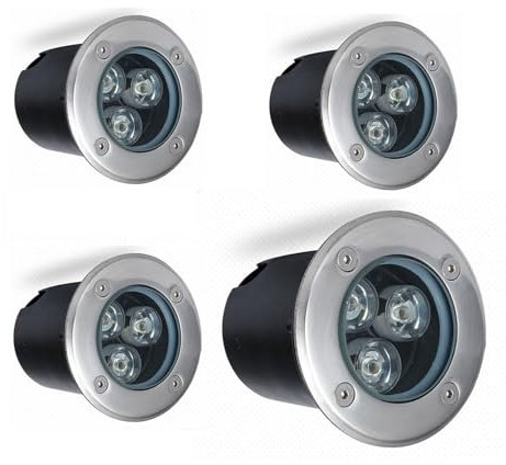 Haz de luz LED empotrable subterráneo, ultrafino para exteriores, lámpara empotrada en el suelo, impermeable, para jardín, entrada, terraza, patio