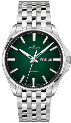JUNGHANS Meister S Herrenuhr Automatik Stahl/Dunkelgrün 27/4518.44
