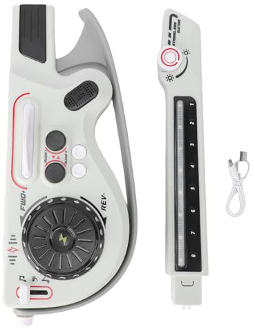 KELFEEAO Kindergitarre, multifunktionale Gitarre, saitenlose Gitarre, Musikinstrumente für Kinder, faltbares Kleinkind-Musikinstrument, Geschenk für und Mädchen (Weiß)