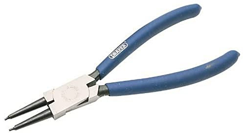 Draper 56416 49/INT Internal Circlip Plier with Straight Tips, 140mm , Blue