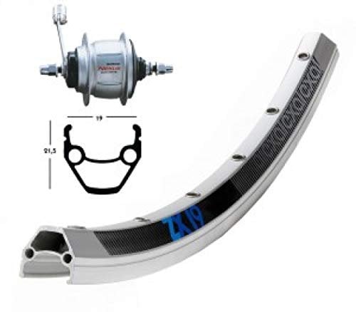 Bike-Parts Unisex – Erwachsene Felge-2146062500 Felge, Silber/Silber/NIRO, 19-559 (26x1.90´´)