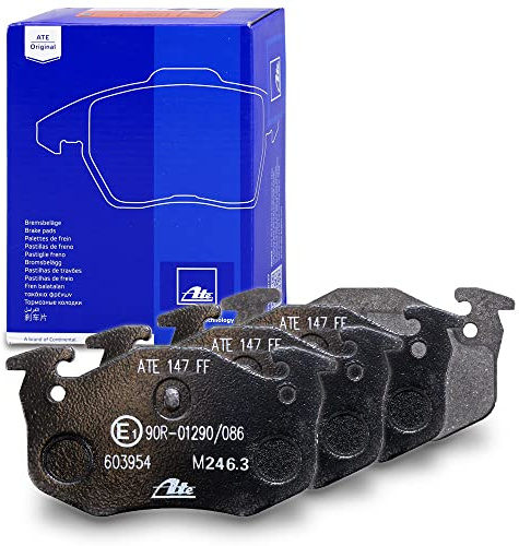 ATE 13.0460-3954.2 Bremsbelagsatz, Scheibenbremse | Kompatibel mit: CITROËN XSARA, XSARA Coupe, ZX, PEUGEOT 106 II, 205 I, 205 I Cabriolet, 205 II, 206 CC, 206 Schrägheck