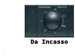 C47 TERMOSTATO INCASSO ANTRACITE A ROTeLLA 230V FANTINI COSMI