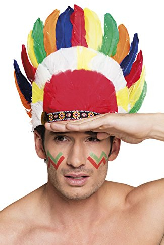 Boland 44137 Haarschmuck Indianer Cherokee, Unisex-Erwachsene, One Size