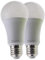 Escomdp 9W E26/E27 Motion Activated Sensor LED Light Bulb with Cool White Light Sensitive & Radar Detection for Stairs Patio Front Door Basement Backyard (Two Pack)